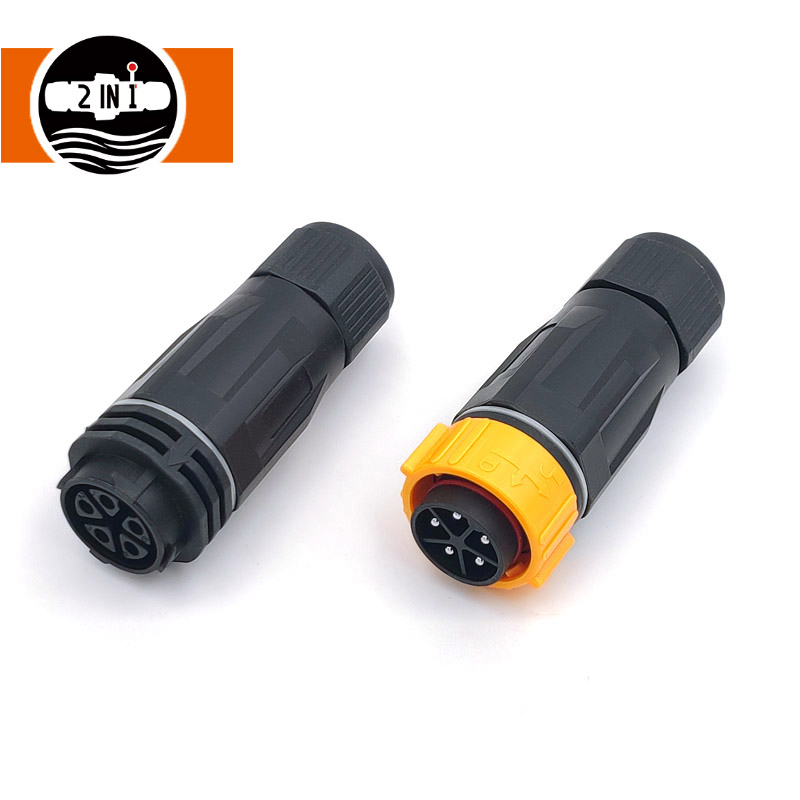 IMPERVIUS IP67 2 Pin Male et Male Screw Connector